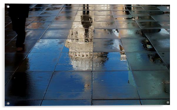 St Pauls Reflection Acrylic by Scott  Hughes