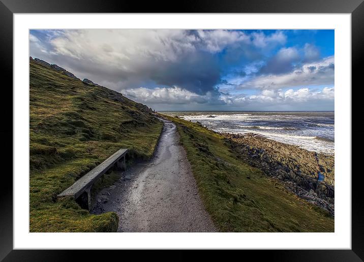 Path to Morte Point Framed Mounted Print by Dave Wilkinson North Devon Ph