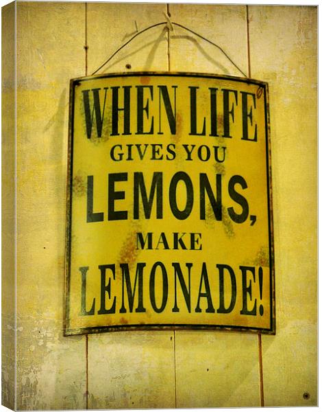 when life gives you lemons... Canvas Print by Heather Newton