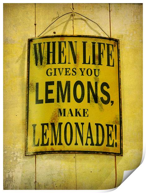 when life gives you lemons... Print by Heather Newton