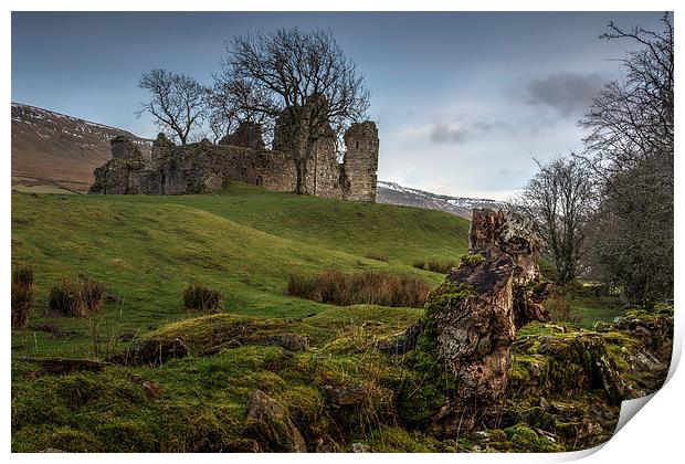 Pendragon Castle Print by Neil Young