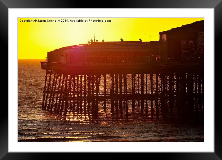 North Pier Sunset Framed Mounted Print by Jason Connolly
