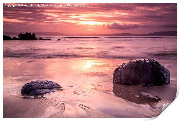 Sunset Seascape Print by Peter Mclardy