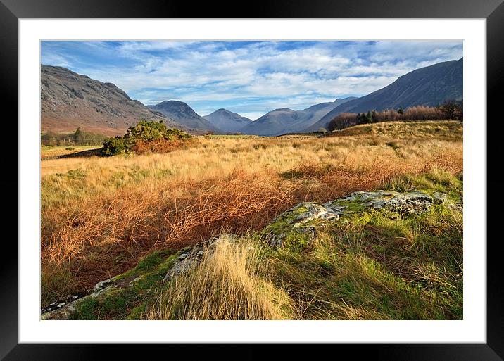 Wastwater Countryside Framed Mounted Print by Gary Kenyon