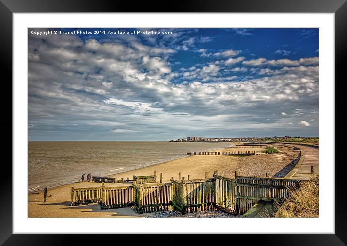 The groynes Framed Mounted Print by Thanet Photos