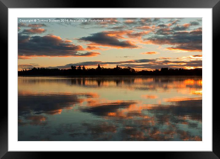 Trossachs sunrise Framed Mounted Print by Tommy Dickson