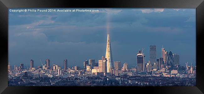 London City Skyline Framed Print by Philip Pound