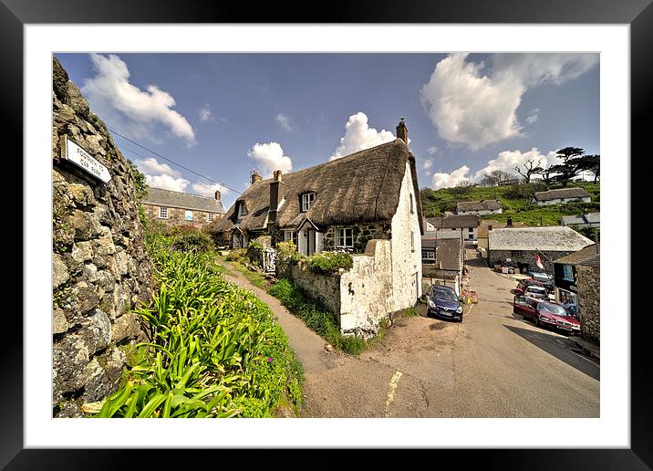 Cadgwith Thatch Framed Mounted Print by Rob Hawkins