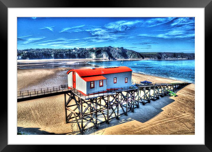Tenby Old Lifeboat House Framed Mounted Print by Steve Purnell