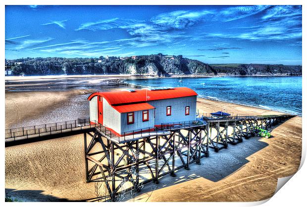 Tenby Old Lifeboat House Print by Steve Purnell