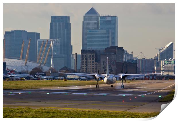 London City Airport Print by David Pyatt