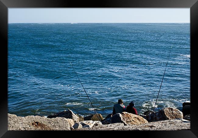 Fisherman love Framed Print by Luis Lajas