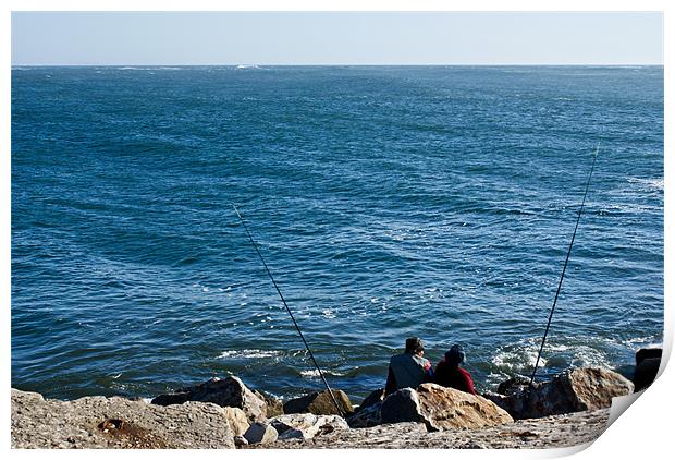Fisherman love Print by Luis Lajas