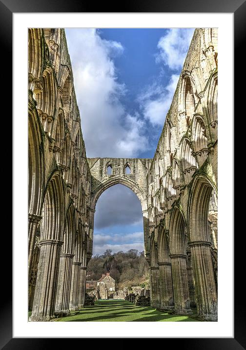 Rievaulx Abbey, North Yorkshire Framed Mounted Print by Paula Connelly