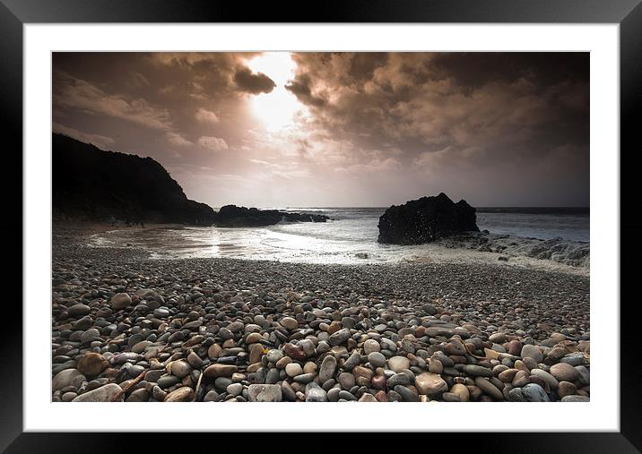 Limeslade bay Framed Mounted Print by Leighton Collins