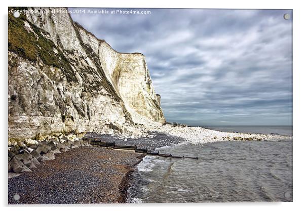 White Cliffs of Dover Acrylic by Thanet Photos