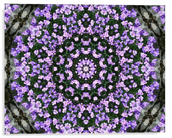 Purple abstract Acrylic by Ruth Hallam