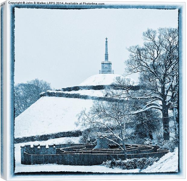 Snow Mound Canvas Print by John B Walker LRPS