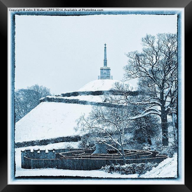 Snow Mound Framed Print by John B Walker LRPS