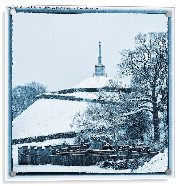 Snow Mound Acrylic by John B Walker LRPS