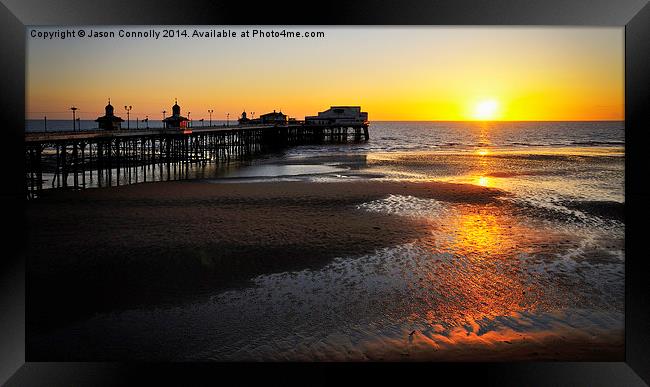 Blackpool Sunset Framed Print by Jason Connolly
