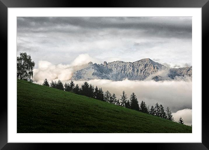 Dachstein 3 Framed Mounted Print by Andreas Klatt