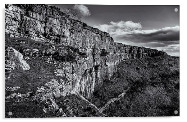 Malham Cove Acrylic by Andy McGarry