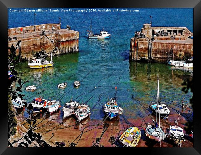 Newquay Harbour Framed Print by Jason Williams