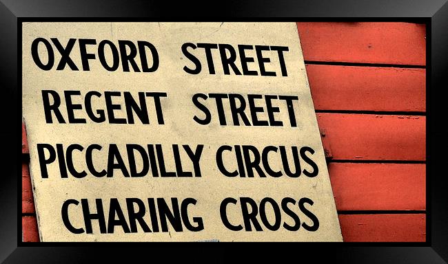 from Oxford Street to Charing Cross Framed Print by Heather Newton