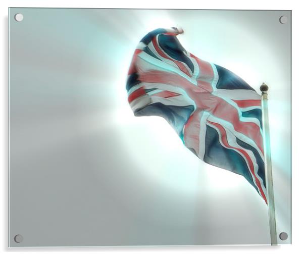 Flying the Flag Acrylic by Fraser Hetherington
