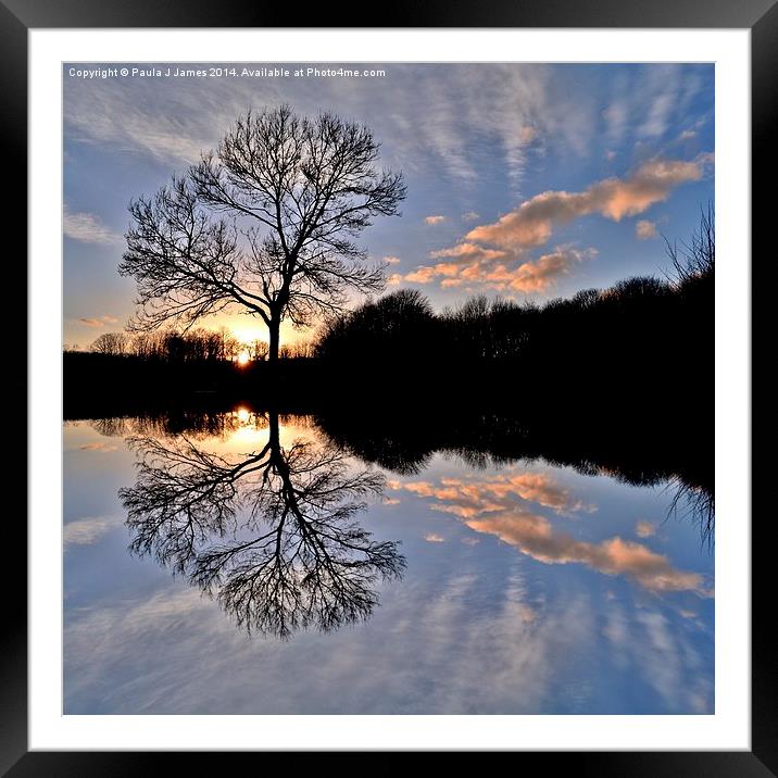 Cosmeston Lakes Country Park Framed Mounted Print by Paula J James