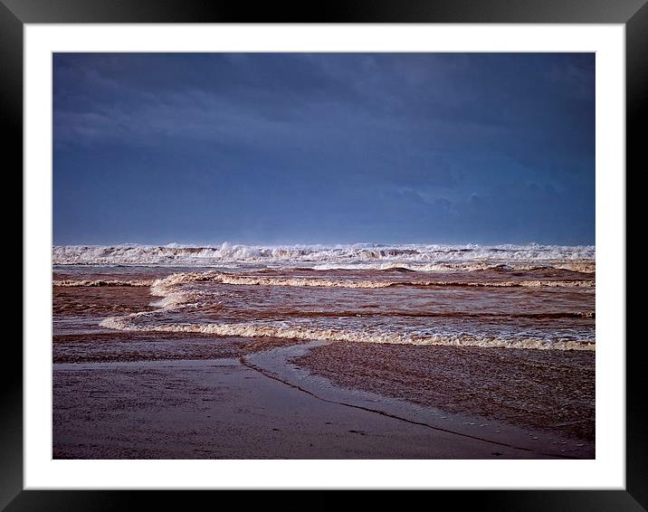 Stormy Waters Framed Mounted Print by richard pereira