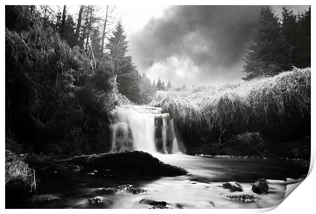 Enchanting Serenity of Glenglave Water Print by Les McLuckie