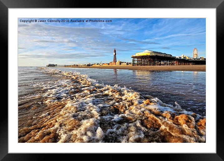 Blackpool By The Sea Framed Mounted Print by Jason Connolly