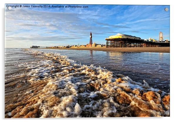 Blackpool By The Sea Acrylic by Jason Connolly