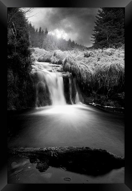 Enchanting Glenglave Waterfall Framed Print by Les McLuckie