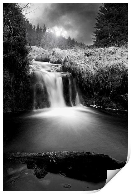 Enchanting Glenglave Waterfall Print by Les McLuckie