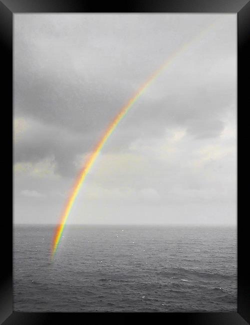 Rainbow Framed Print by Judy Hall-Folde