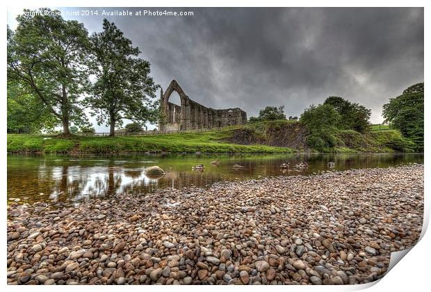 Bolton Abbey Print by nick hirst