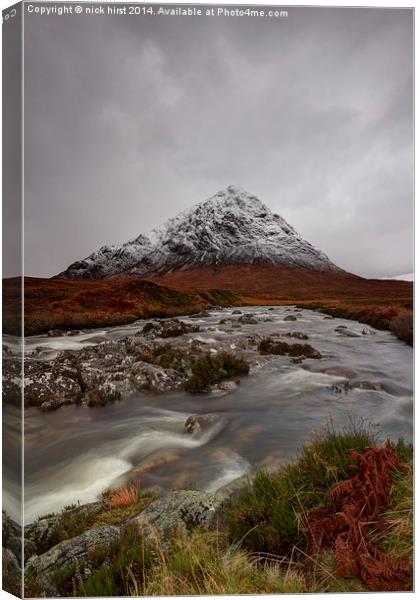 Buachalle Etive Mor Canvas Print by nick hirst