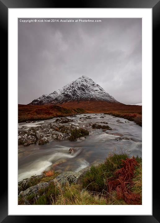 Buachalle Etive Mor Framed Mounted Print by nick hirst
