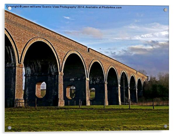 Stanway Viaduct Toddington Acrylic by Jason Williams