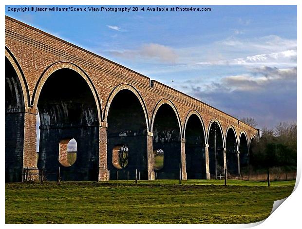 Stanway Viaduct Toddington Print by Jason Williams