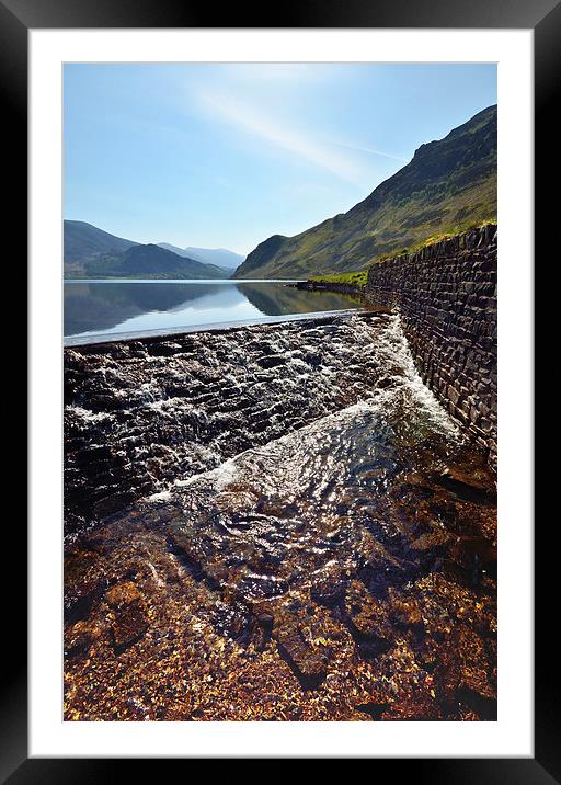 Water Level At Ennerdale Framed Mounted Print by Gary Kenyon