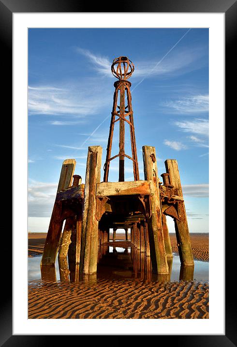 The Old Pier at St. Annes Framed Mounted Print by Gary Kenyon