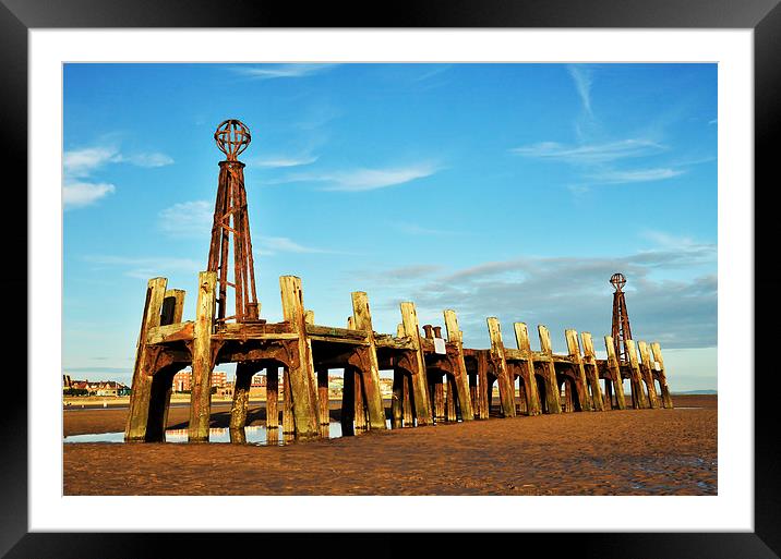 St Annes Pier Of The Past Framed Mounted Print by Gary Kenyon