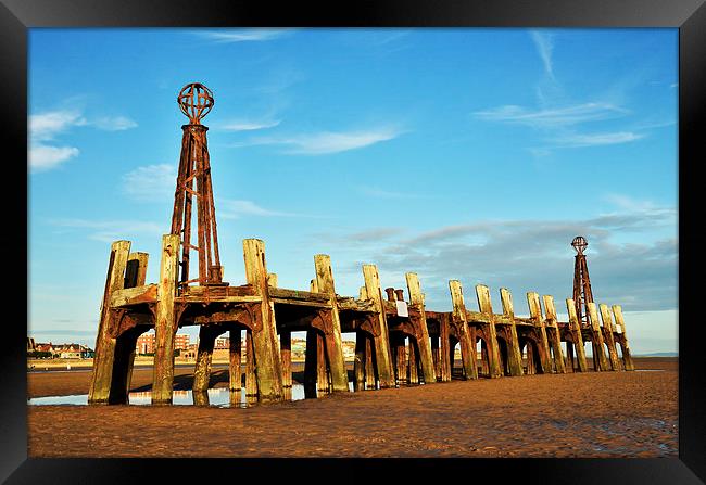 St Annes Pier Of The Past Framed Print by Gary Kenyon