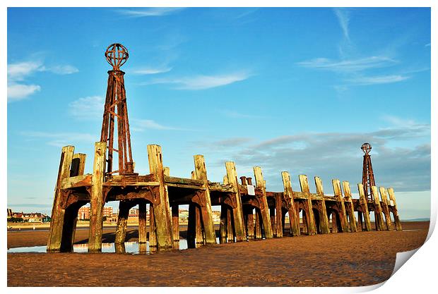 St Annes Pier Of The Past Print by Gary Kenyon