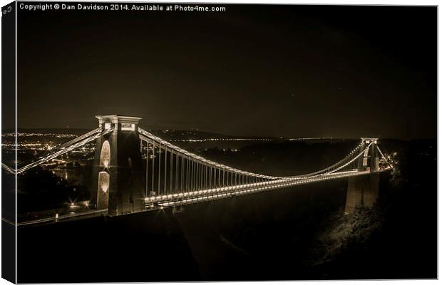 Bridge of Brunel Canvas Print by Dan Davidson