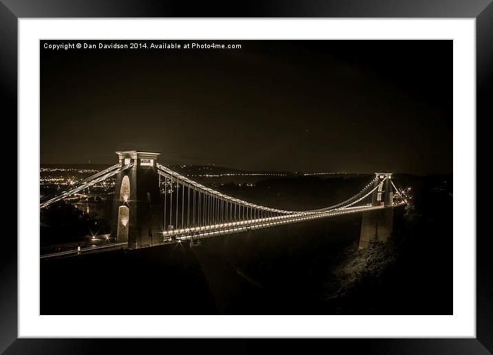 Bridge of Brunel Framed Mounted Print by Dan Davidson